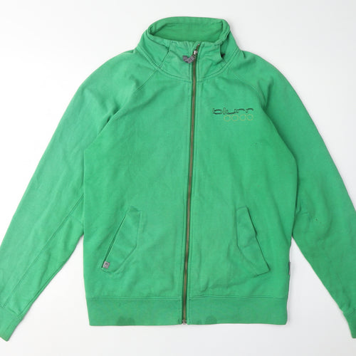Blurr Men's Green Full Zip Sweatshirt Small