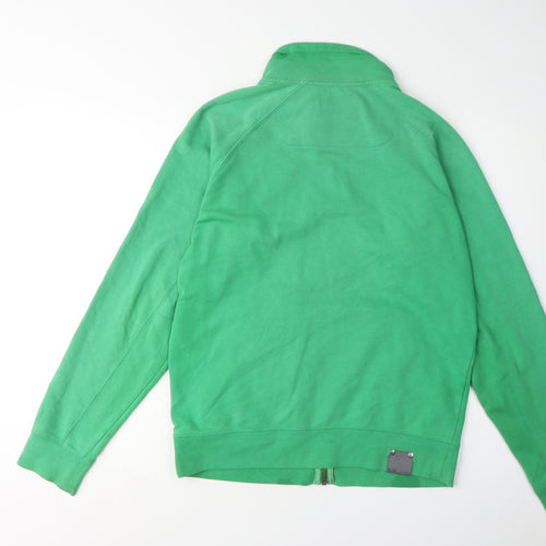 Blurr Men's Green Full Zip Sweatshirt Small