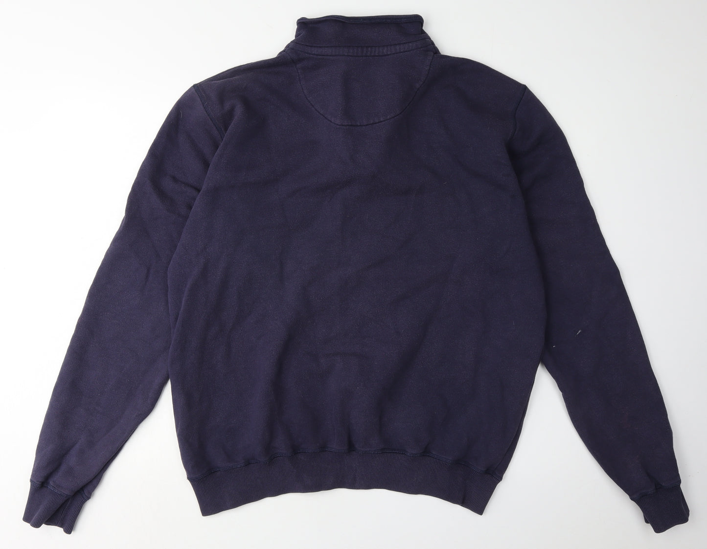 Joseph Turner Blue Henley Sweatshirt Men Large