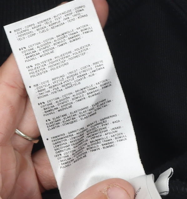 Napapijri Unisex Black Logo Sweatshirt XS