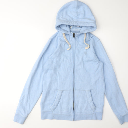 FatFace Women's Blue Full Zip Hoodie Size 8