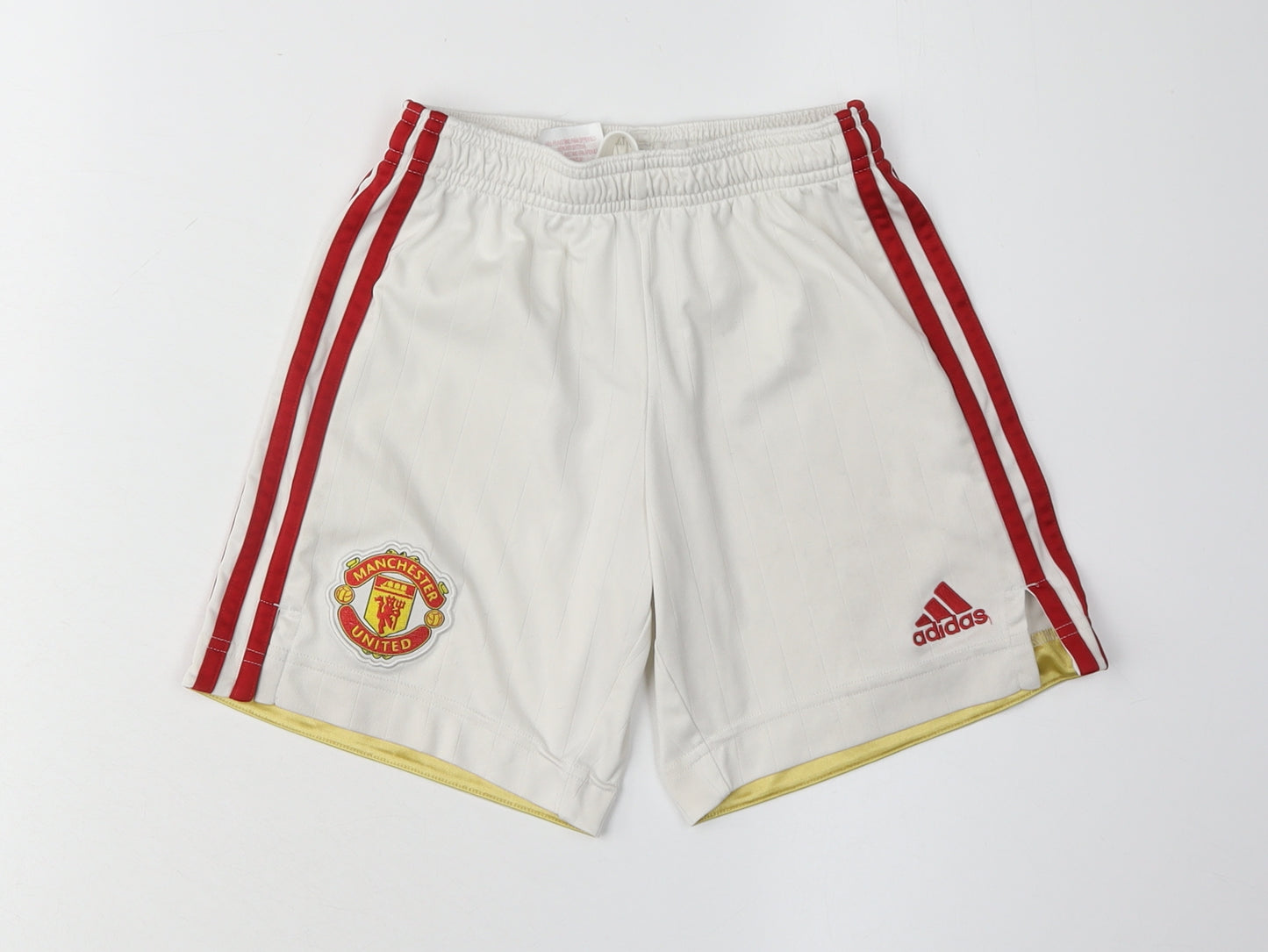 Adidas Boys White Athletic Shorts 9-10 Years Football