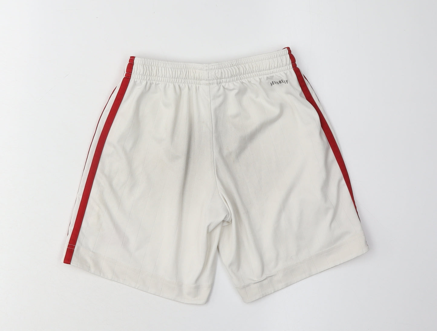 Adidas Boys White Athletic Shorts 9-10 Years Football