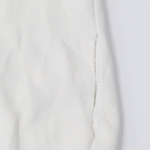 Puma Women's White Logo Sweatshirt L Pullover Crew