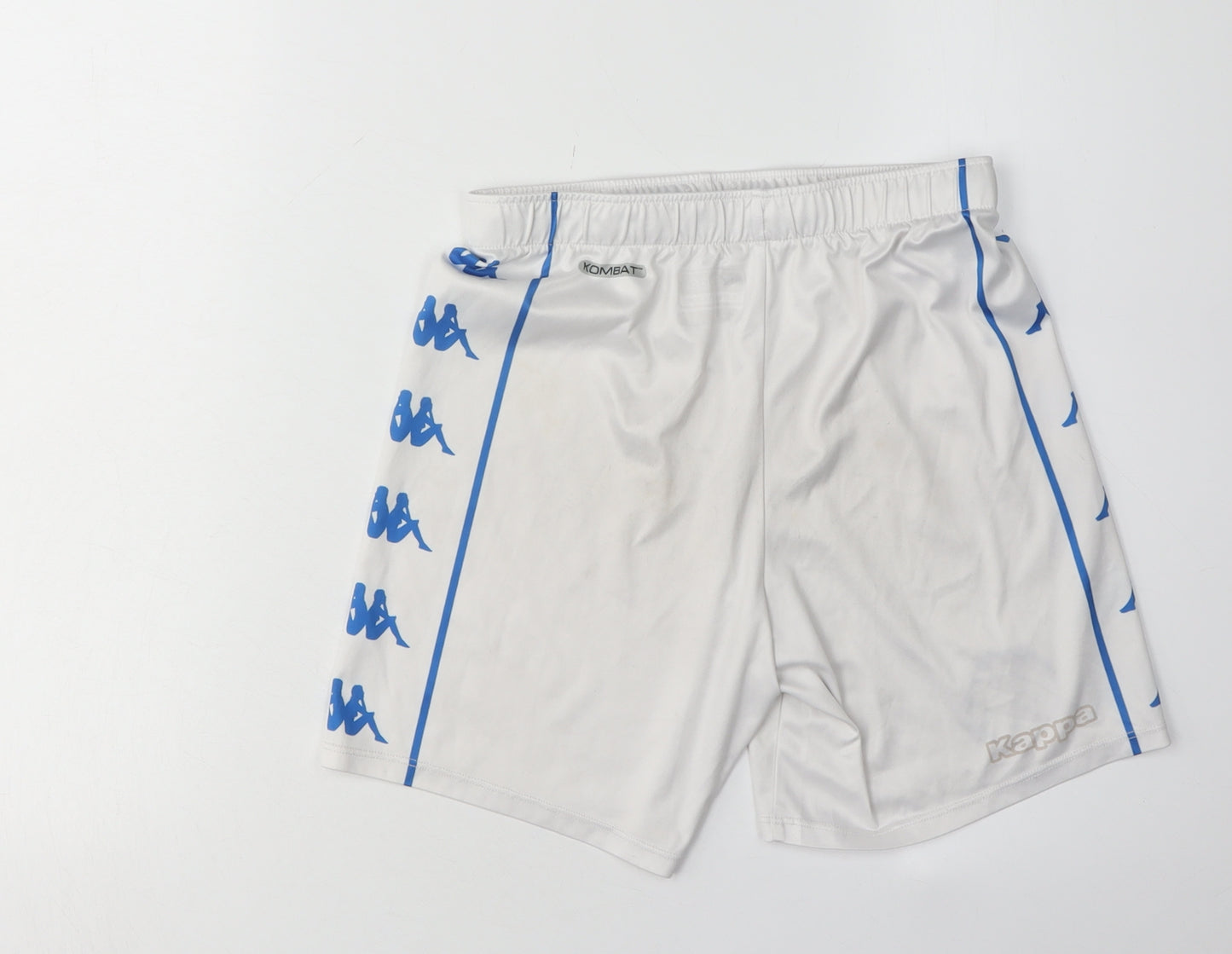 Kappa Boys White Athletic Football Shorts, 12-13 Years