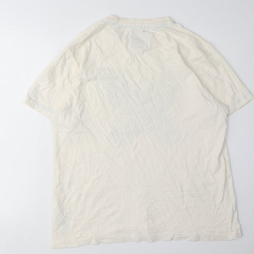 Mantaray Men's Ivory L Graphic Print T-Shirt