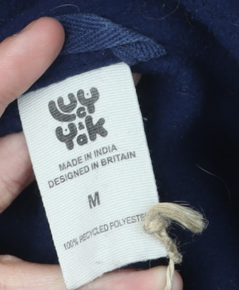 Lucy & Yak Unisex Blue Fleece Sweatshirt M