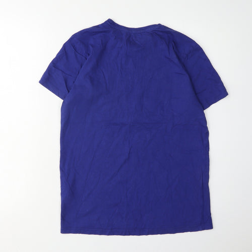 883 Police Men's Blue Cotton T-Shirt Size S Regular Fit