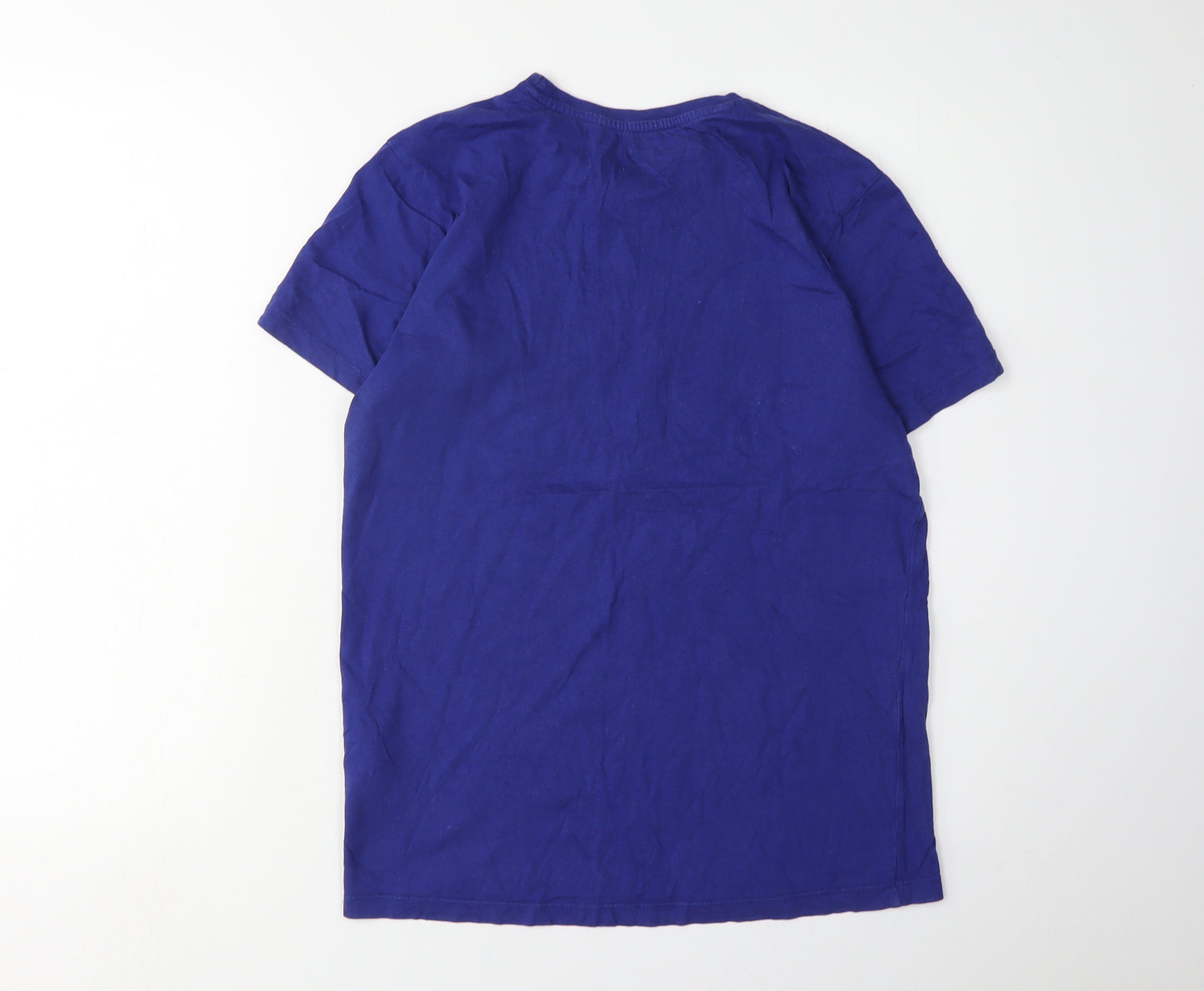 883 Police Men's Blue Cotton T-Shirt Size S Regular Fit