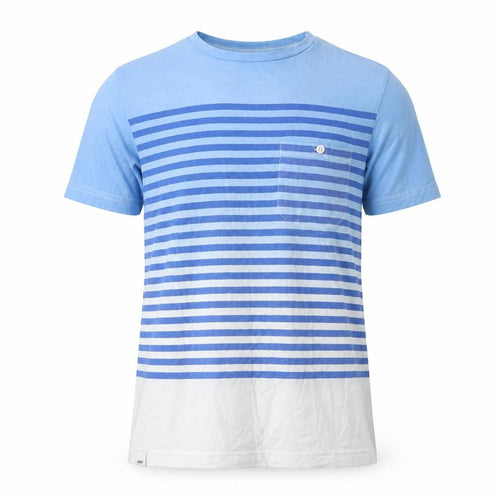 Fabric Men's Blue Striped XS Crew Neck T-Shirt