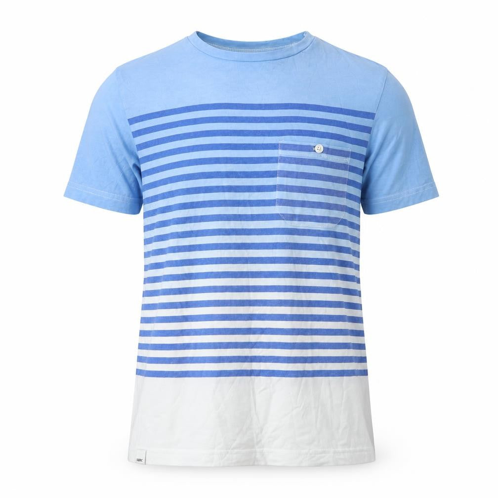 Fabric Men's Blue Striped XS Crew Neck T-Shirt
