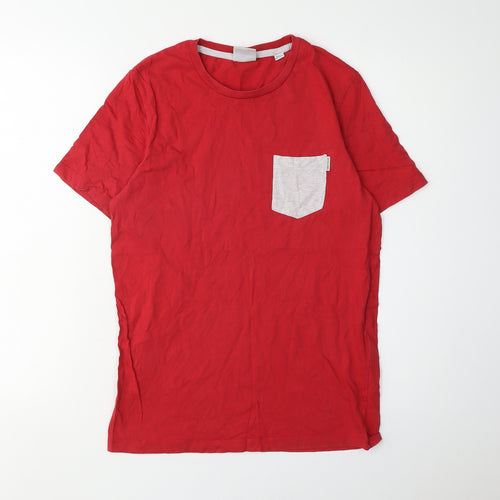Jack & Jones Red Men's Small Crew Neck T-Shirt