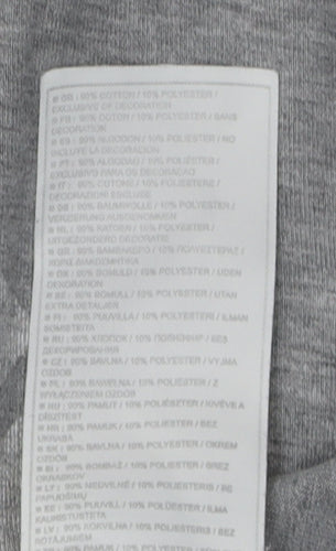 Nike Men's Grey Graphic Print T-Shirt Size S