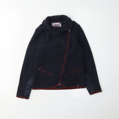 Decathlon Blue Girls Fleece Jacket Age 8 - Warm & Cosy