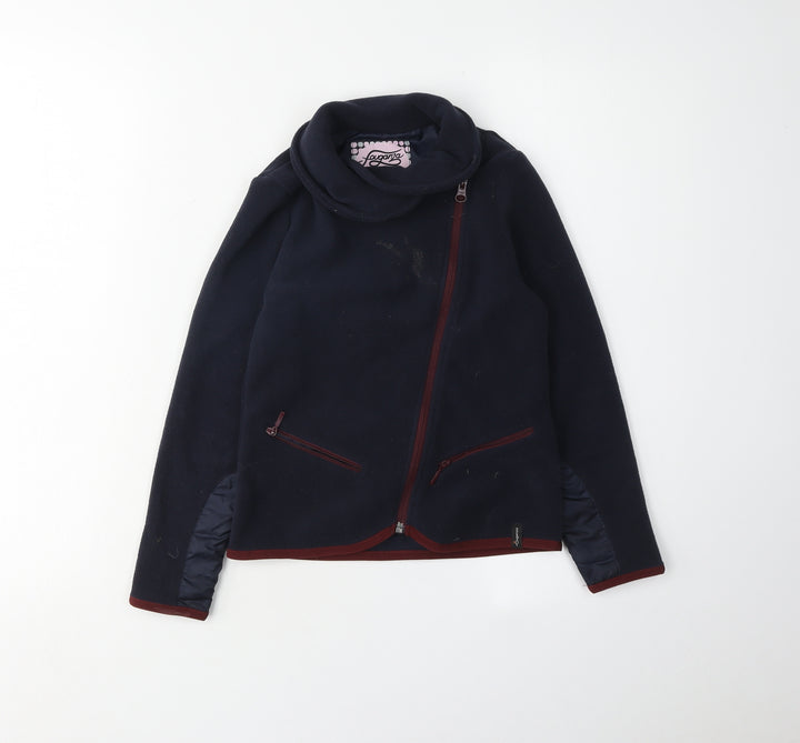 Decathlon Blue Girls Fleece Jacket Age 8 - Warm & Cosy
