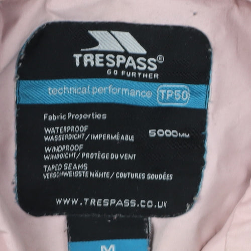 Trespass Women's Pink Rain Coat Jacket M