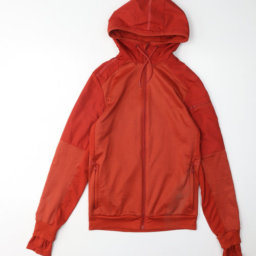 Decathlon Men's Red Full Zip Hoodie Size S