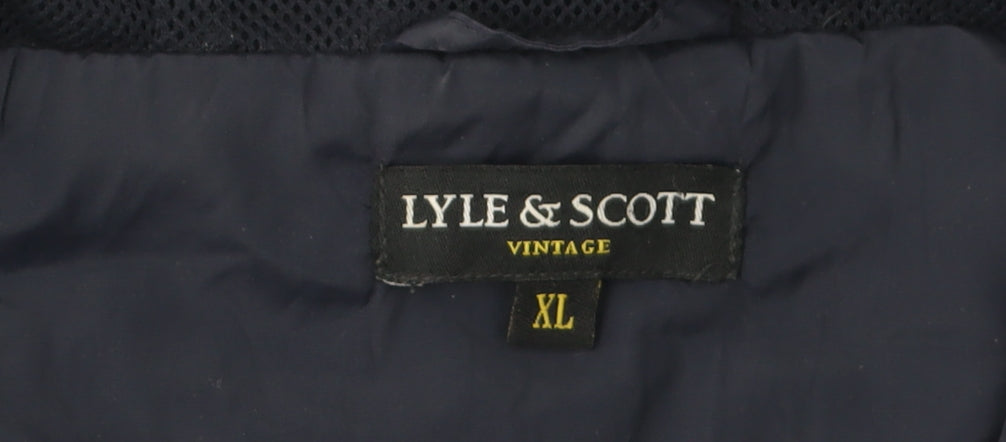 Lyle & Scott Men's XL Blue Windbreaker Jacket