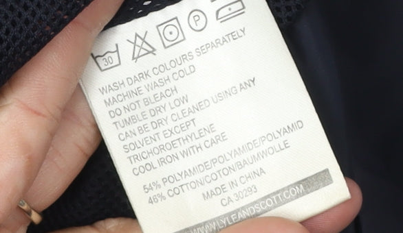 Lyle & Scott Men's XL Blue Windbreaker Jacket