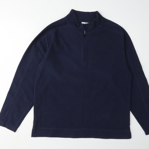 FILA Unisex Blue Pullover Sweatshirt, Size S