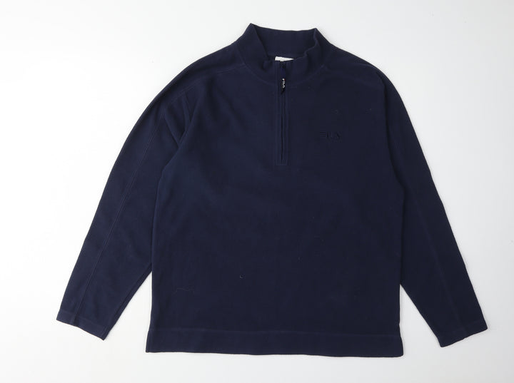 FILA Unisex Blue Pullover Sweatshirt, Size S