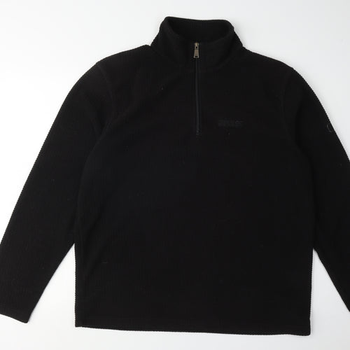 Regatta Black Men's Fleece 1/4 Zip Sweatshirt L