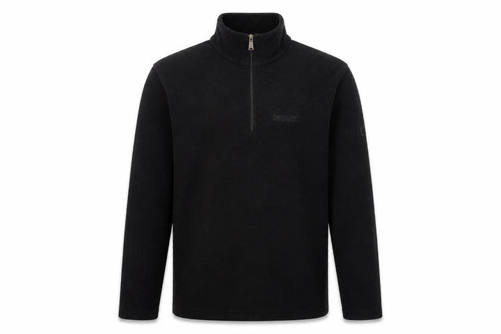 Regatta Black Men's Fleece 1/4 Zip Sweatshirt L