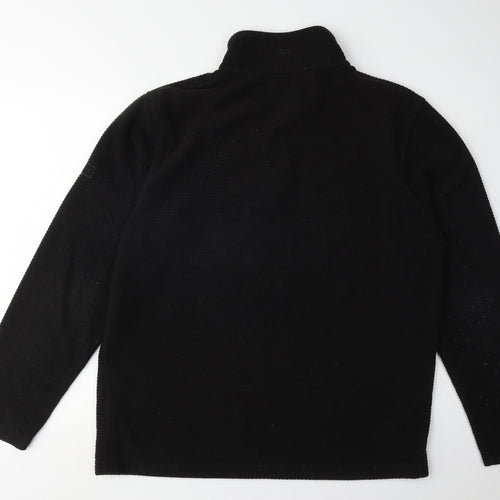 Regatta Black Men's Fleece 1/4 Zip Sweatshirt L
