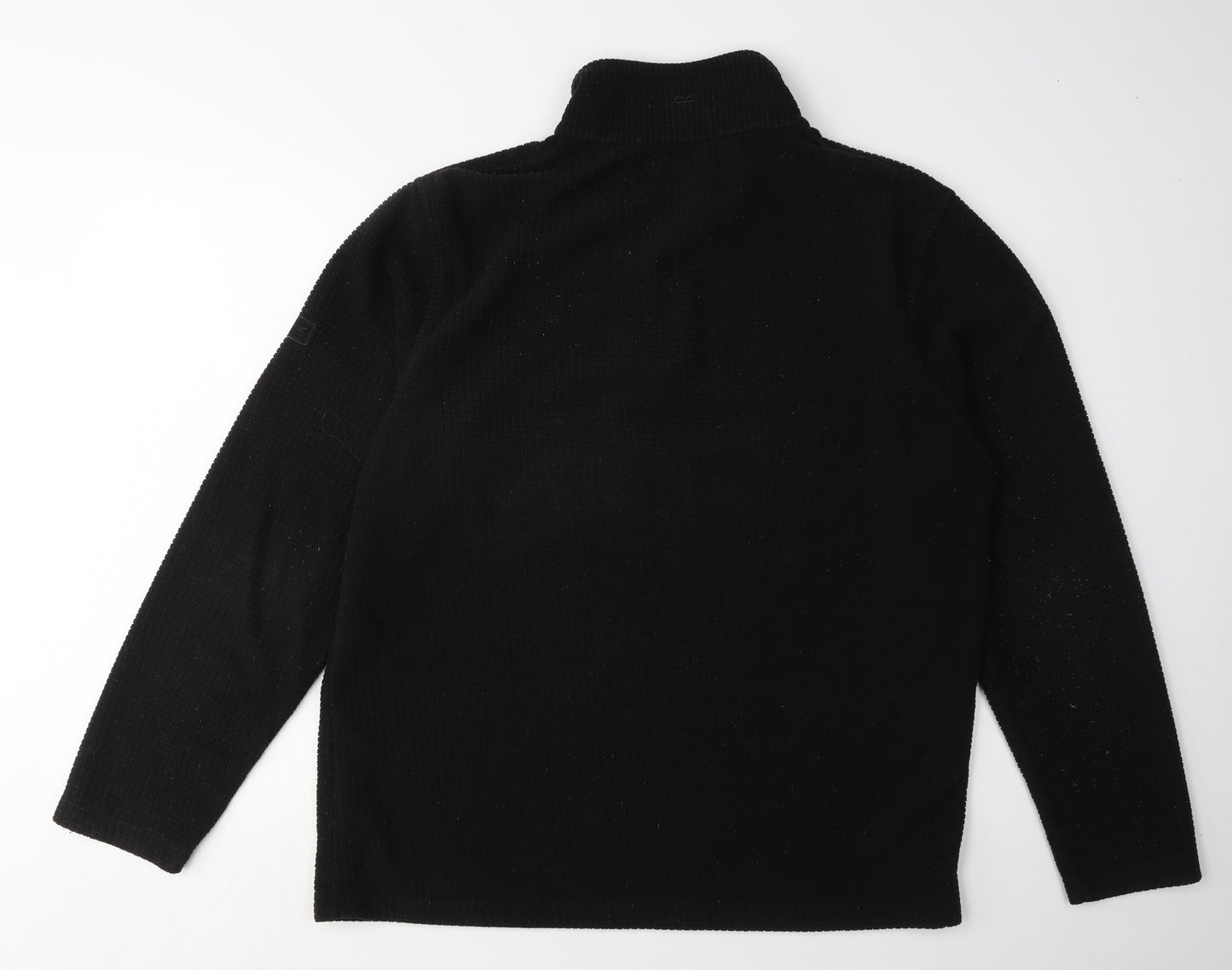 Regatta Black Men's Fleece 1/4 Zip Sweatshirt L