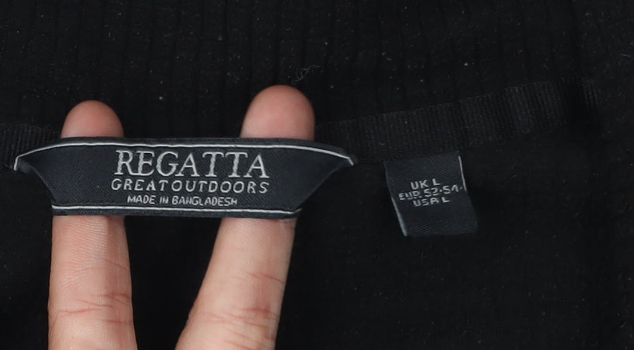 Regatta Black Men's Fleece 1/4 Zip Sweatshirt L