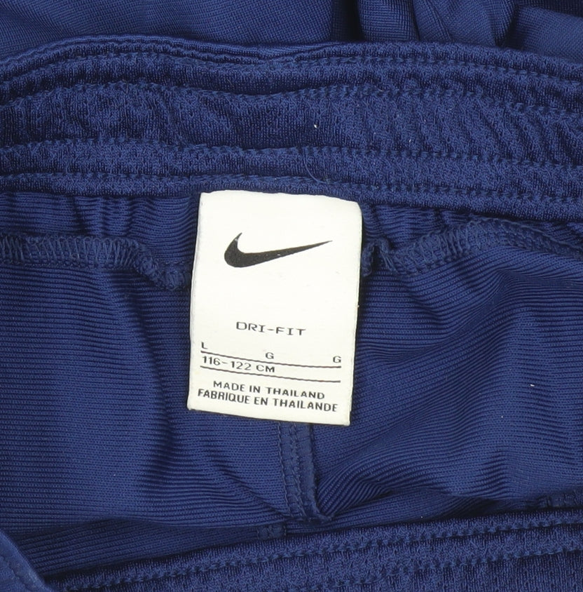 Nike Boys Blue Skinny Trousers for Football, 6-7 Years