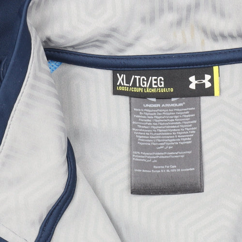 Under Armour Men's Blue XL 1/4 Zip Hoodie