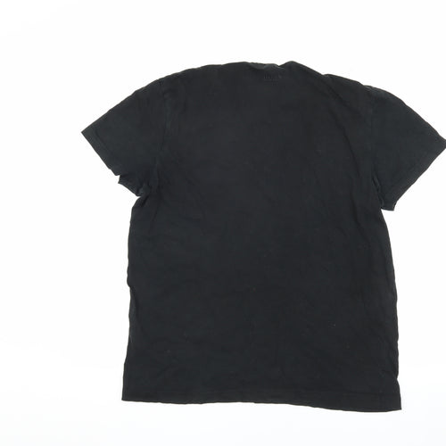 Hugo Boss Men’s Black Regular Fit T-Shirt - Size L