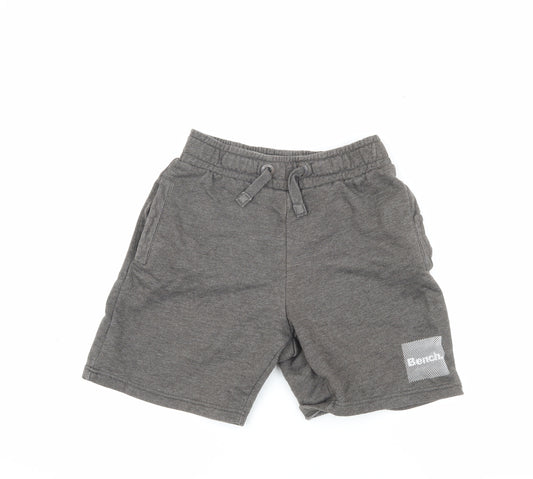 Bench Boys Grey Sweat Shorts 11-12 Years Casual Style