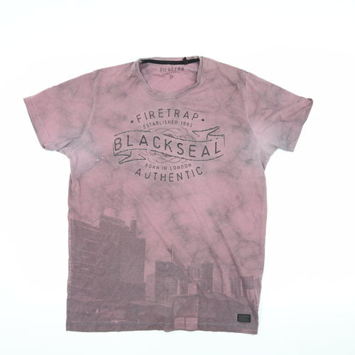 Firetrap Men's Multicoloured Graphic T-Shirt, M