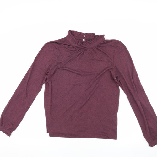Soaked in Luxury Women's Purple Blouse, Size S, High Neck