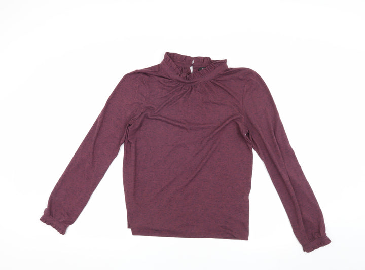 Soaked in Luxury Women's Purple Blouse, Size S, High Neck