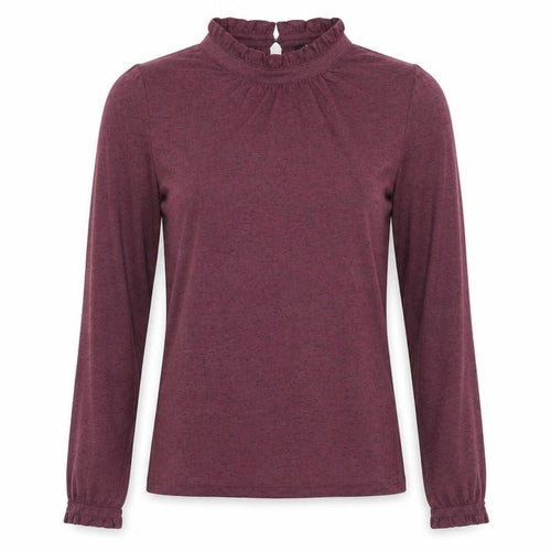 Soaked in Luxury Women's Purple Blouse, Size S, High Neck