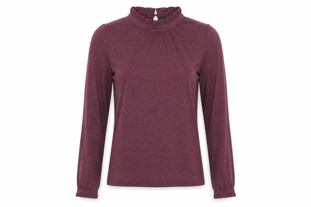 Soaked in Luxury Women's Purple Blouse, Size S, High Neck