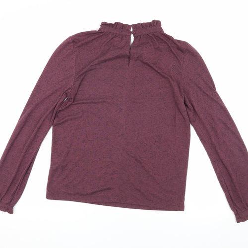 Soaked in Luxury Women's Purple Blouse, Size S, High Neck