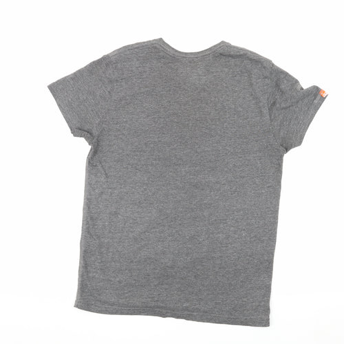 Superdry Men's Grey Graphic Print T-Shirt Medium