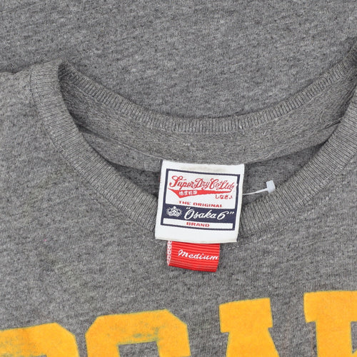 Superdry Men's Grey Graphic Print T-Shirt Medium