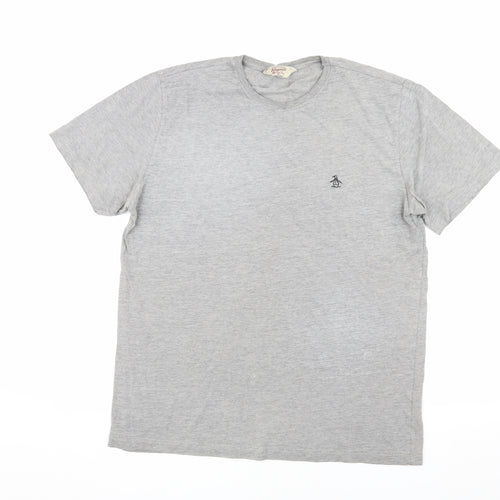 Penguin Men's Grey L Crew Neck T-Shirt