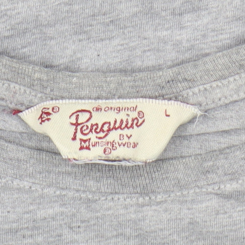 Penguin Men's Grey L Crew Neck T-Shirt