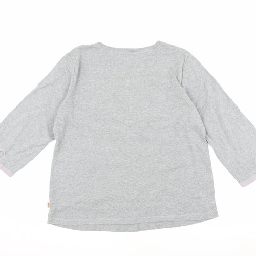 Maine Women's Grey Basic T-Shirt, Size 16, Jersey Knit