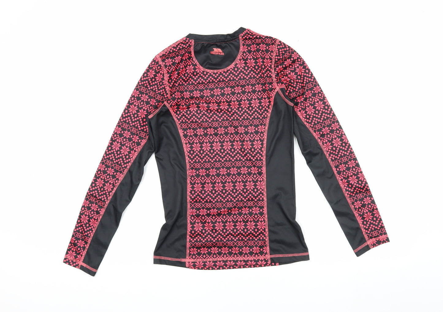 Trespass Women's Black Pink XS Long Sleeve Active Top