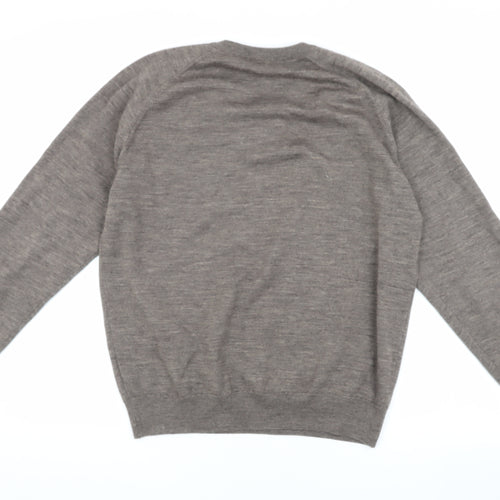 Wolsey Grey Wool V-Neck Pullover Men’s S