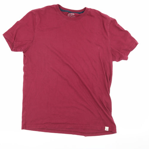 FatFace Men's Red Cotton Crew Neck T-Shirt M