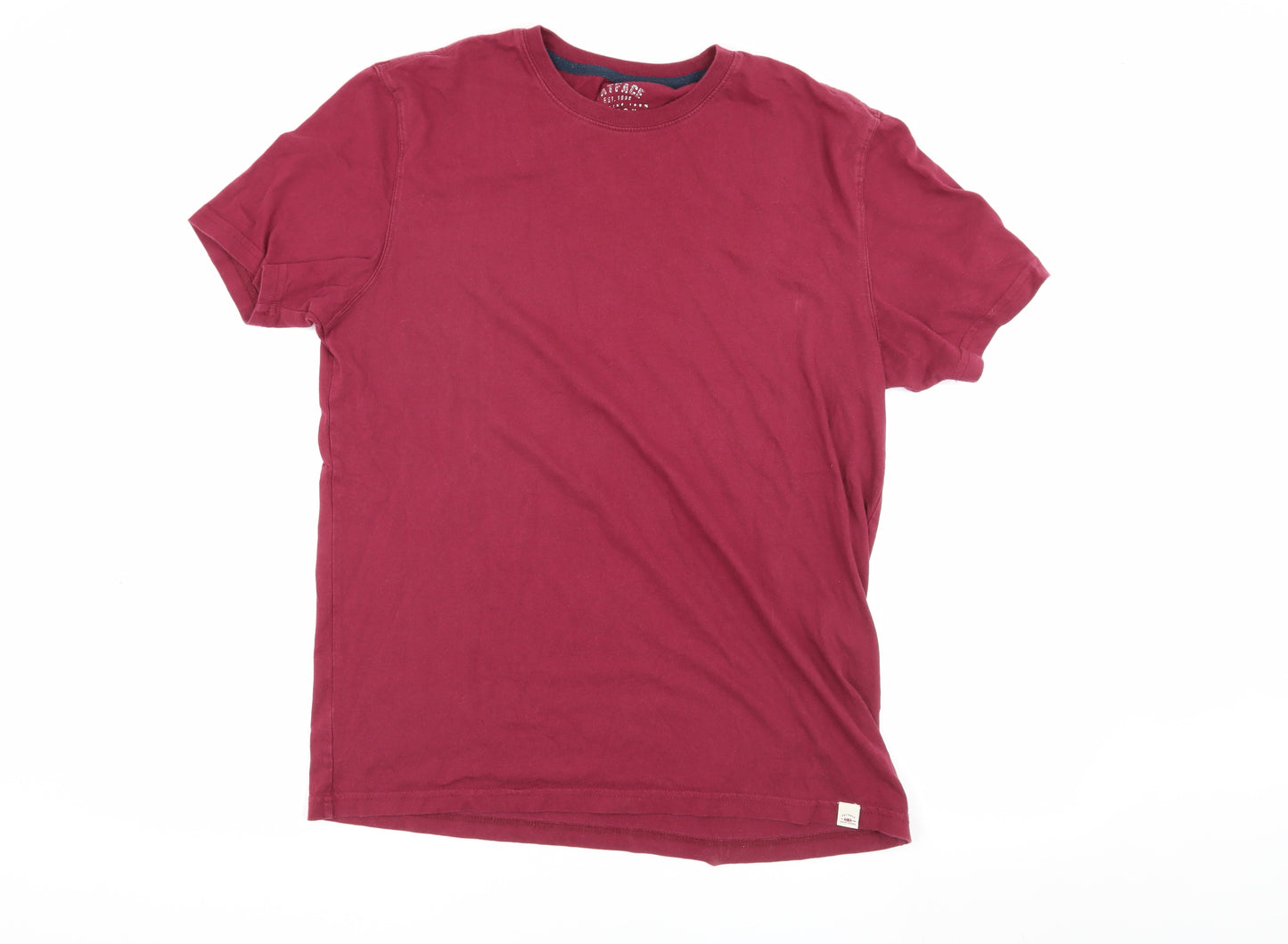 FatFace Men's Red Cotton Crew Neck T-Shirt M