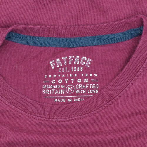 FatFace Men's Red Cotton Crew Neck T-Shirt M